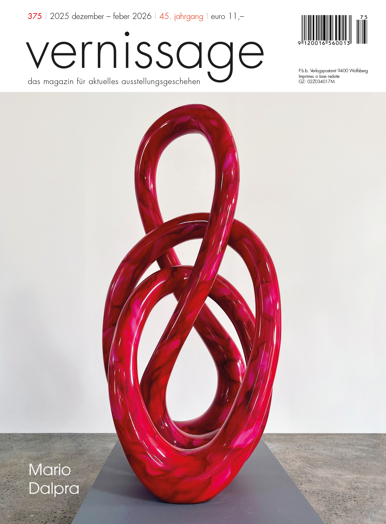 Aktuelle Ausgabe der Vernissage